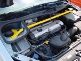 Peugeo 206 S16 engine room with Yellow Bar